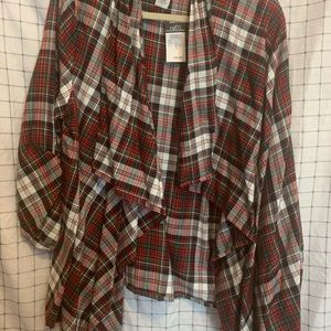 Plaid cardigan